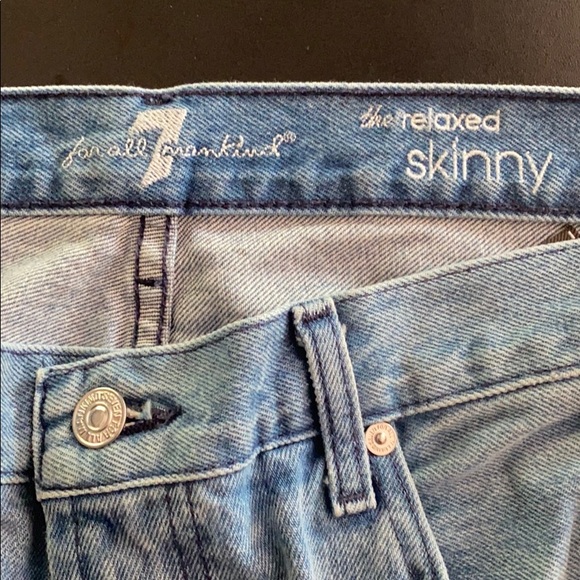 7 For All Mankind Distressed Denim - Picture 7 of 9
